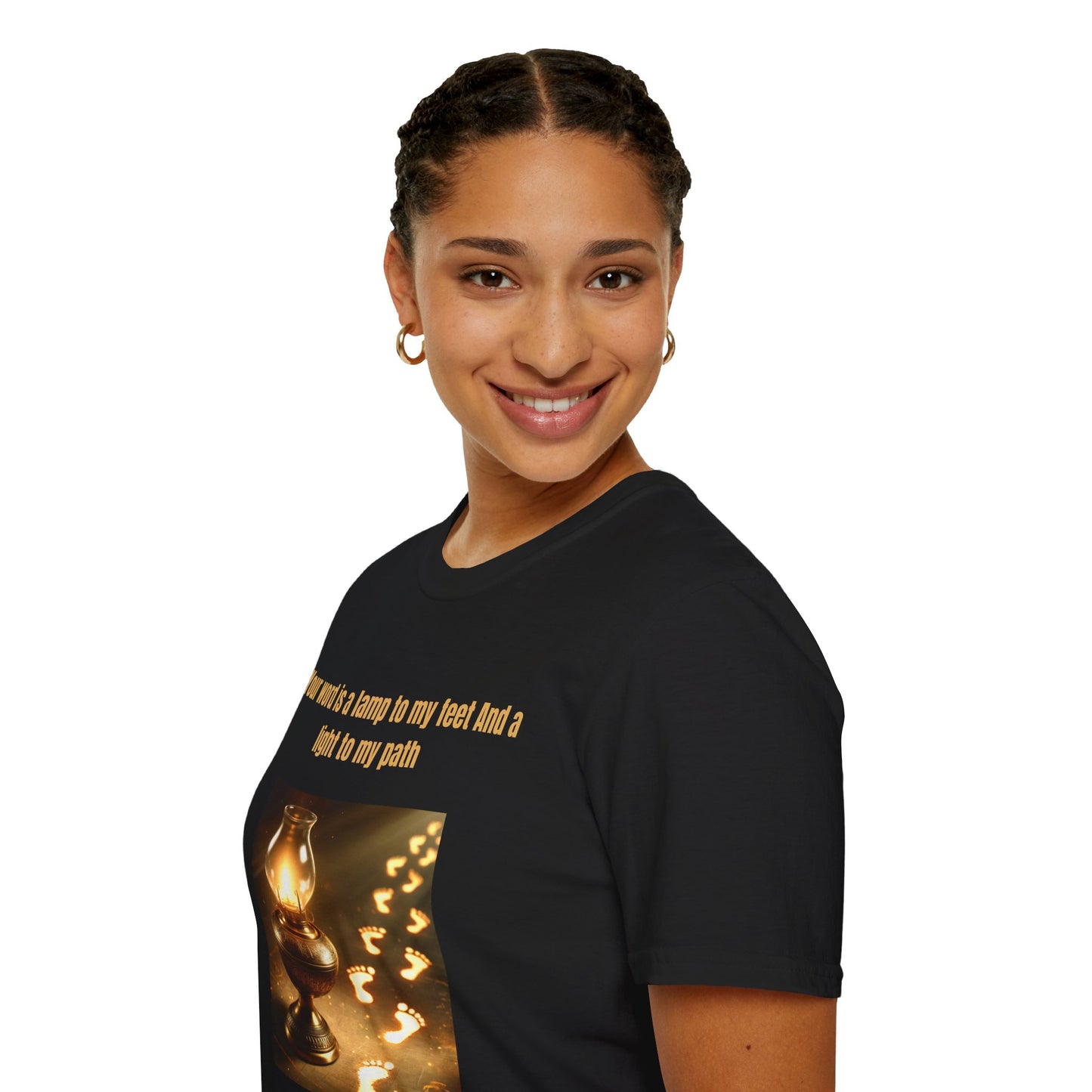 “Your Word Is a Lamp to My Feet” Unisex Soft-Style T-Shirt,
