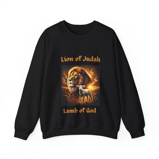 Lion of Judah & Lamb of God Sweatshirt – Bold Faith, Timeless Comfort