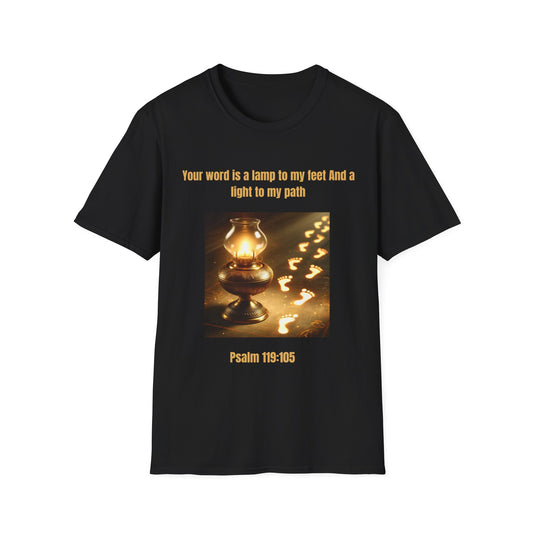 “Your Word Is a Lamp to My Feet” Unisex Soft-Style T-Shirt,
