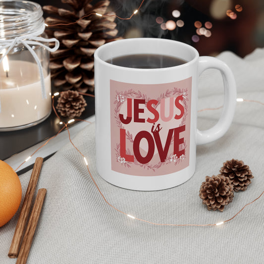 JESUS is Love  11 oz Mug – Sip Grace, Share the Message