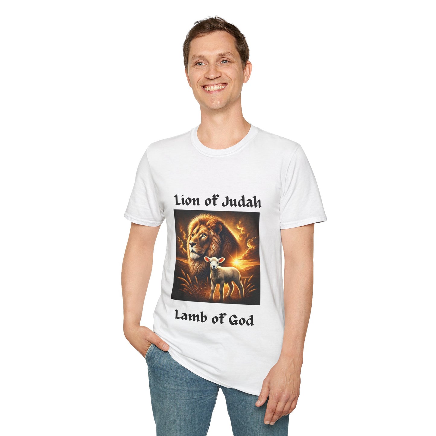 Lion of Judah, Lamb of God Unisex Soft-Style T-Shirt