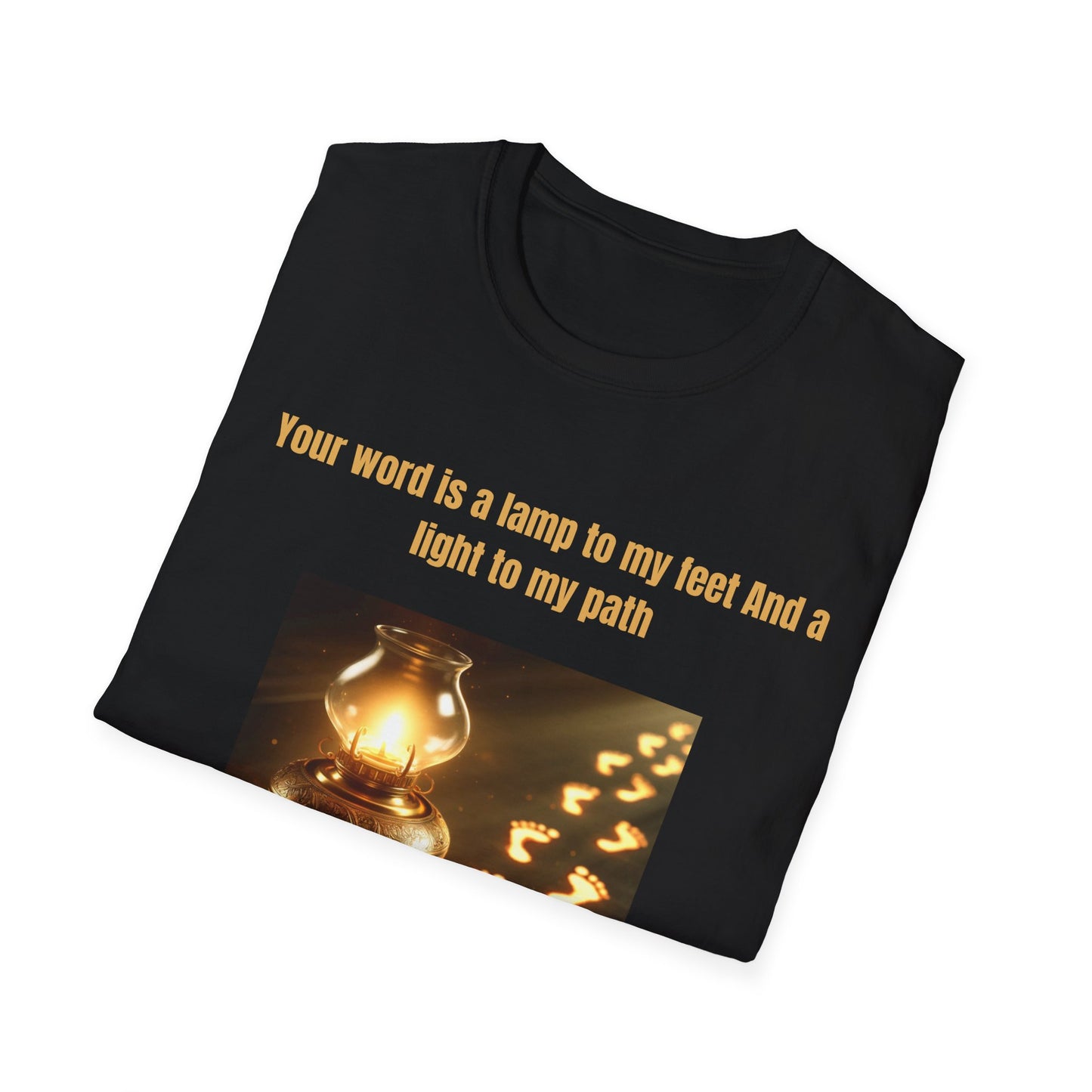 “Your Word Is a Lamp to My Feet” Unisex Soft-Style T-Shirt,