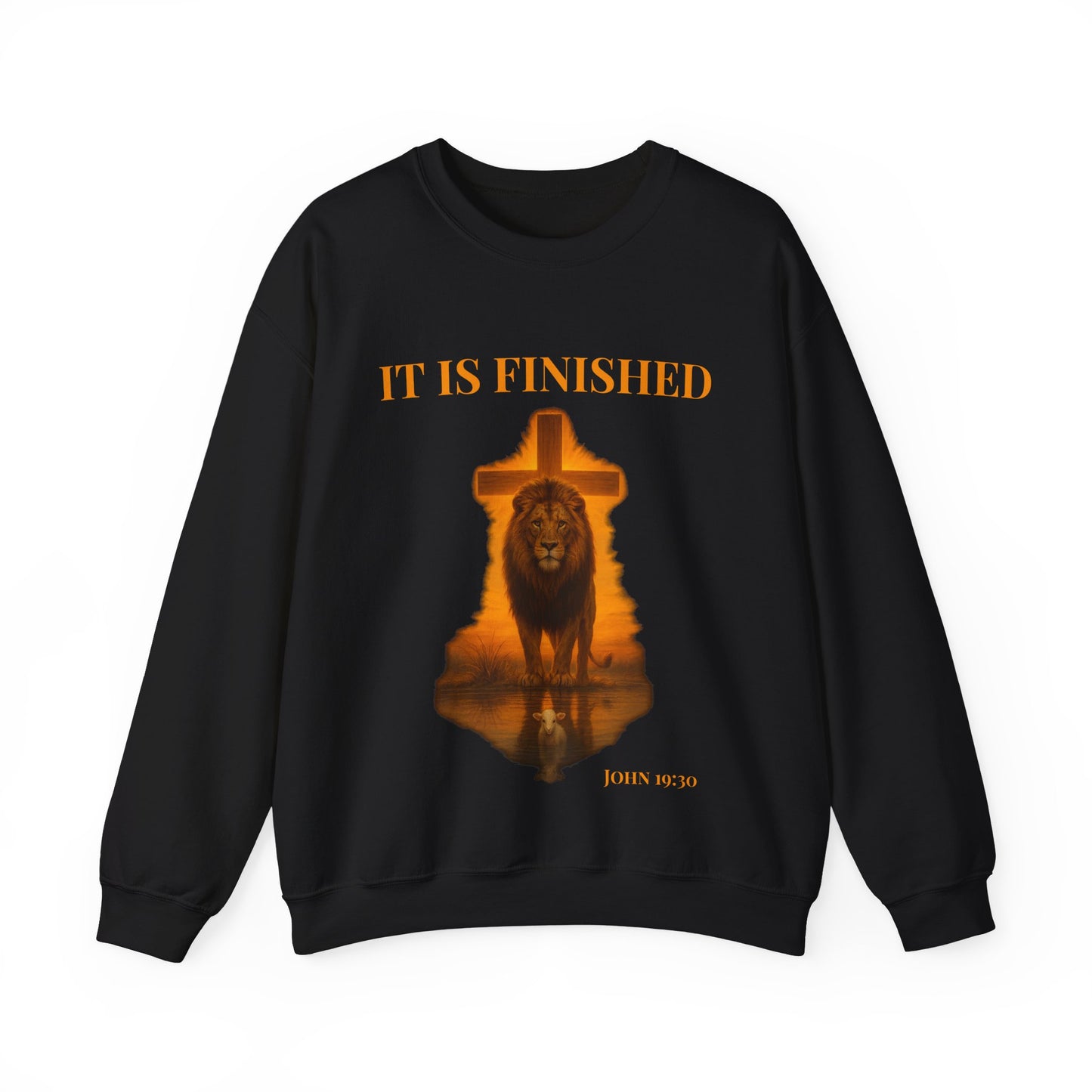 "It Is Finished" Unisex Crewneck Sweatshirt – A Testament of Faith and Comfort