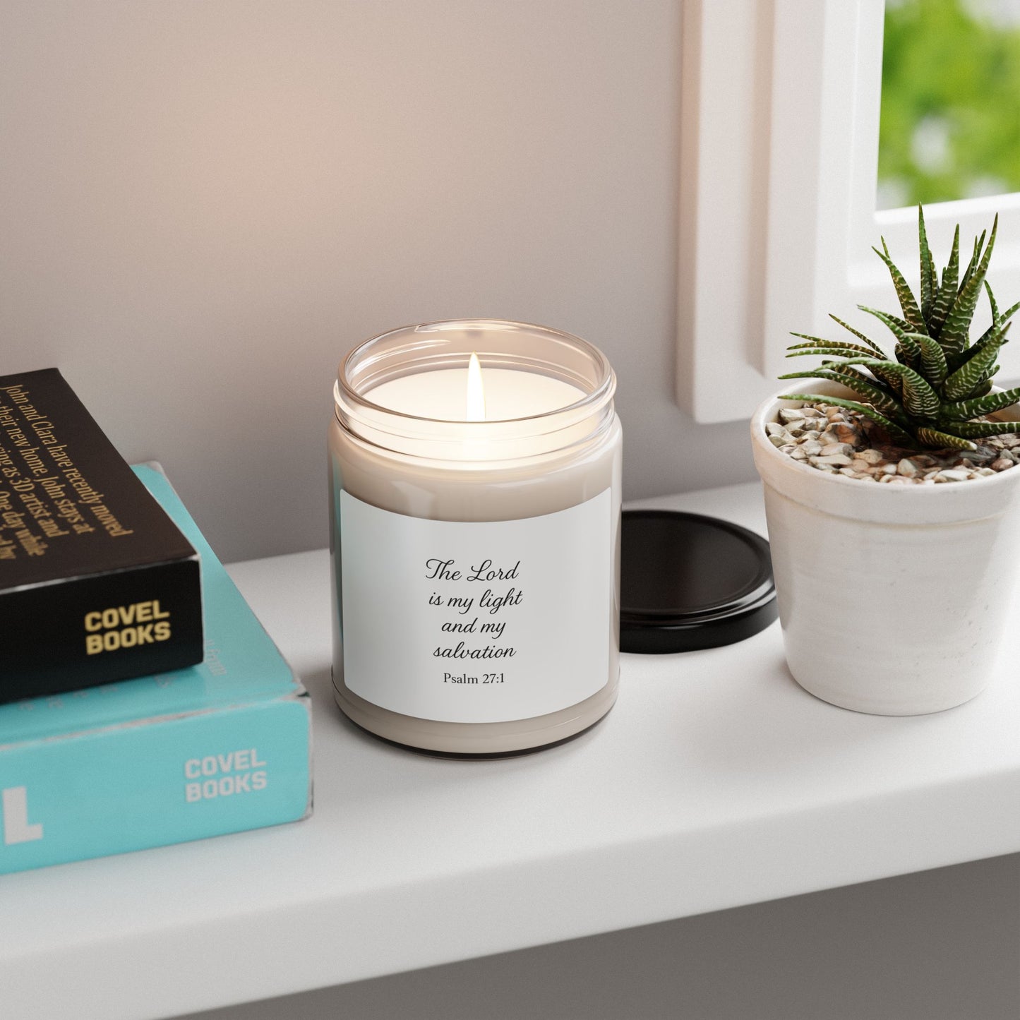 Psalm 27:1 Scented Candle – Light & Salvation