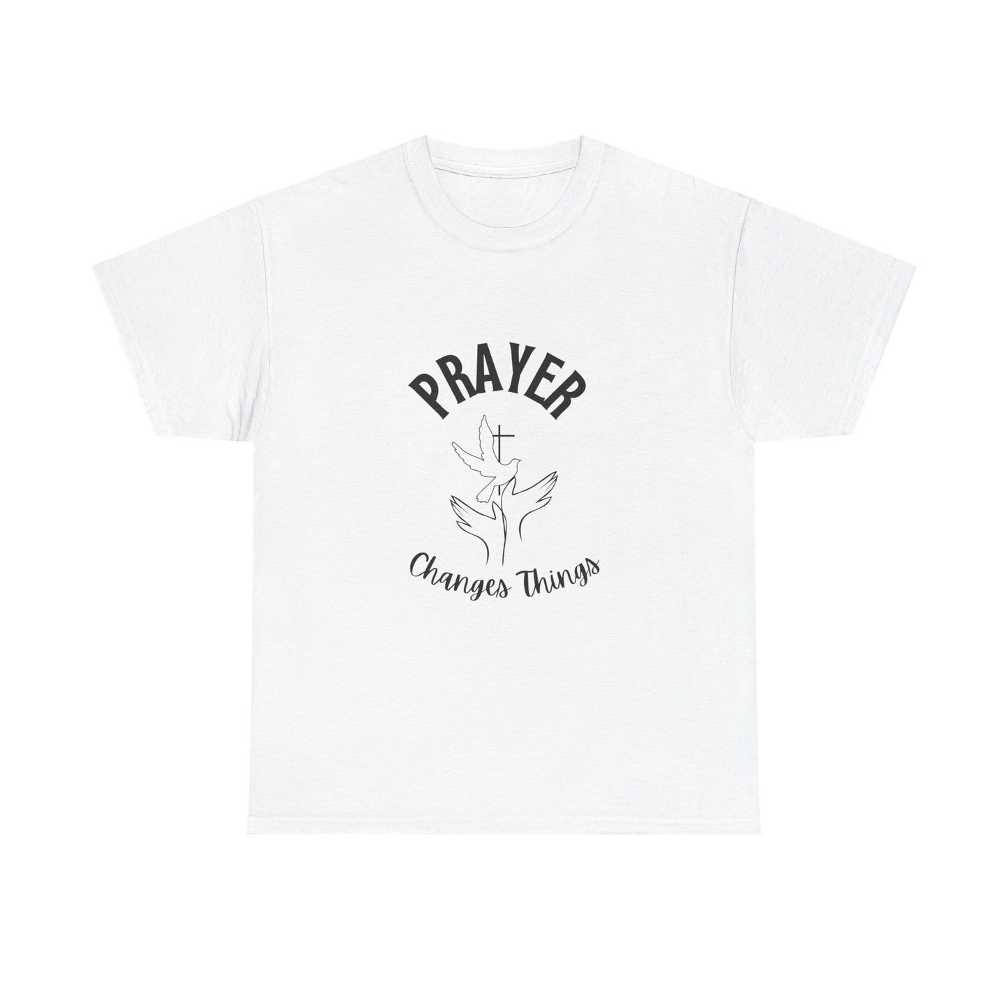 “Prayer Changes Things” Unisex Heavy Cotton T-Shirt