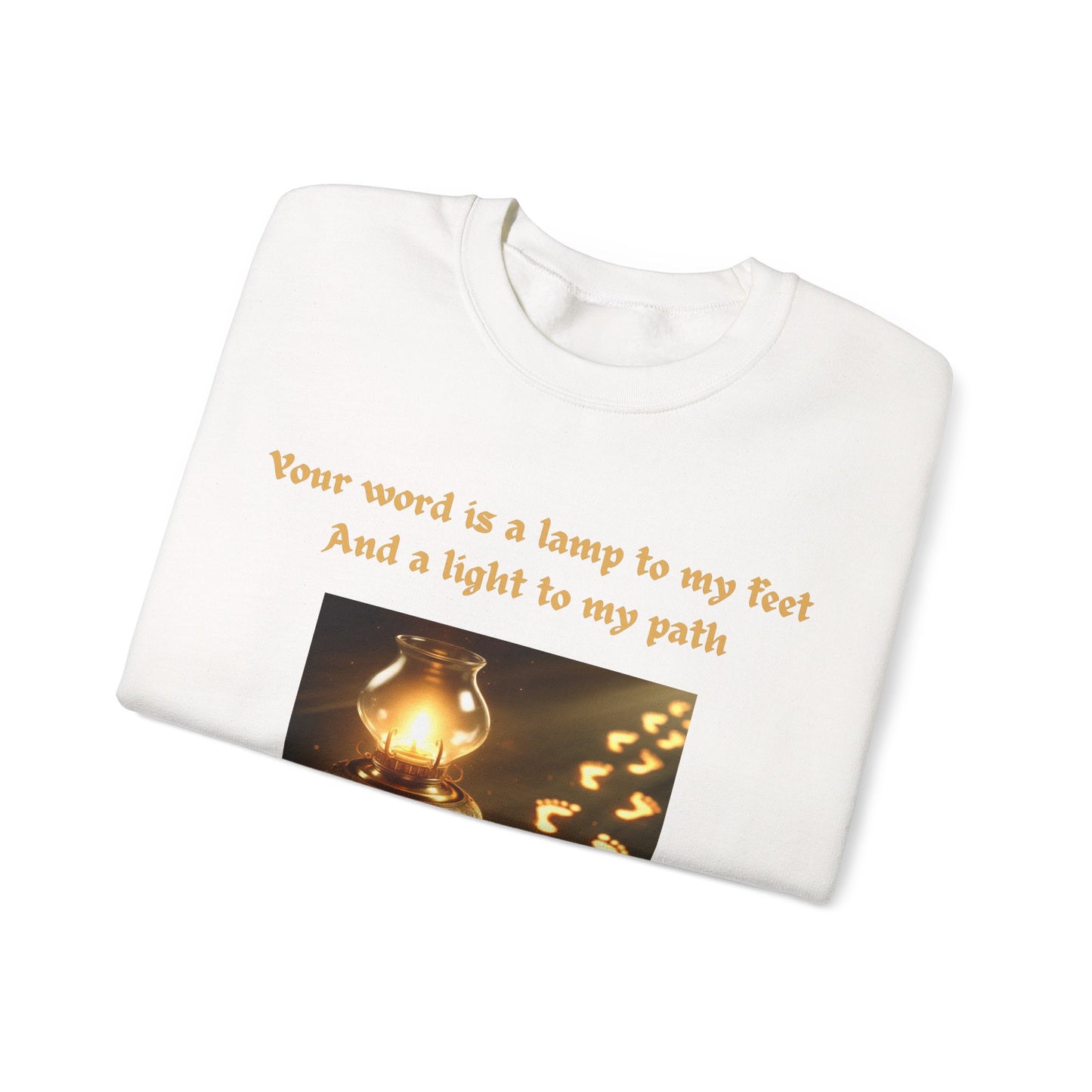 Your Word is a Lamp to My Feet" Bible Verse Sweatshirt – Faith & Comfort in One