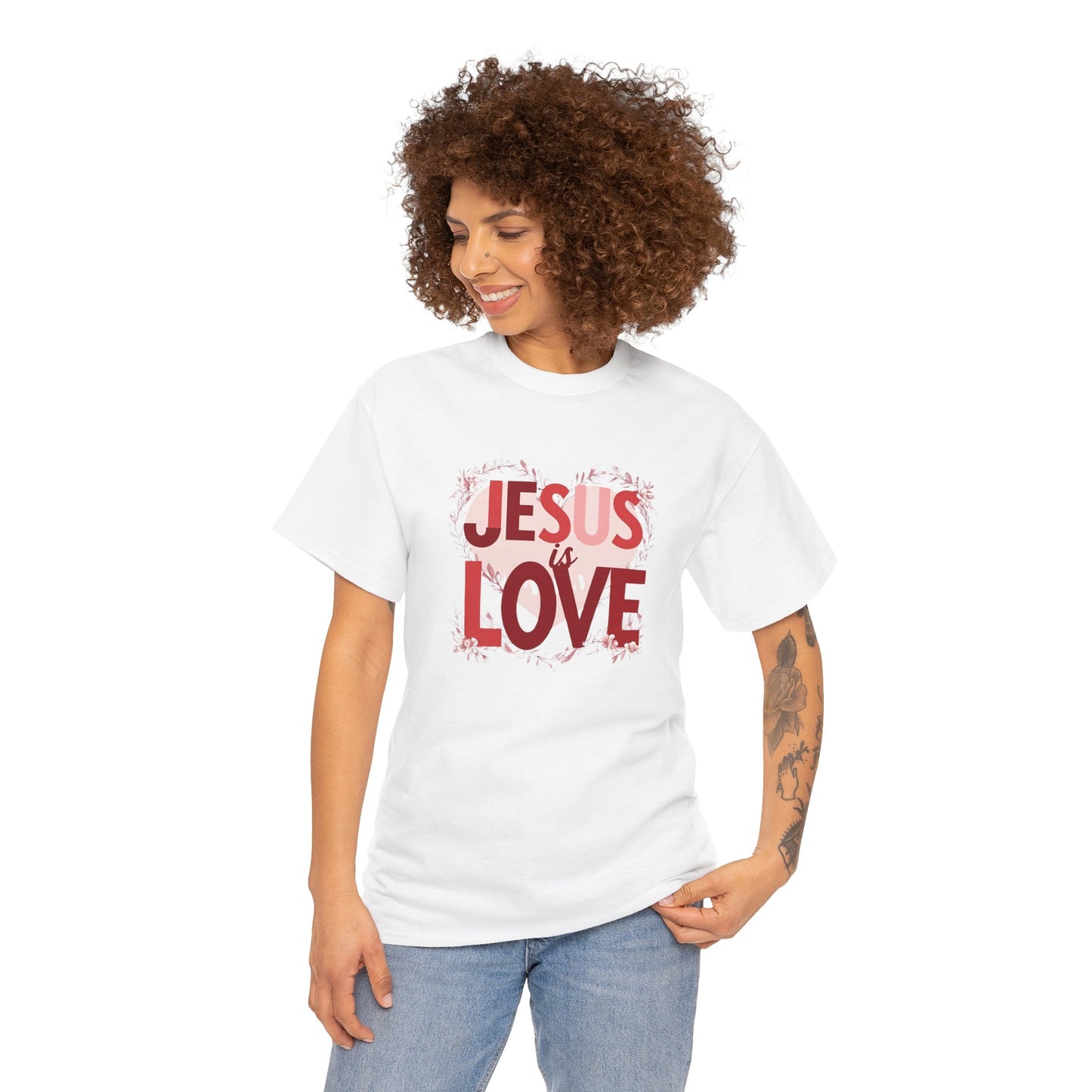JESUS IS LOVE T-Shirt – Bold Faith, Everyday Comfort for Women
