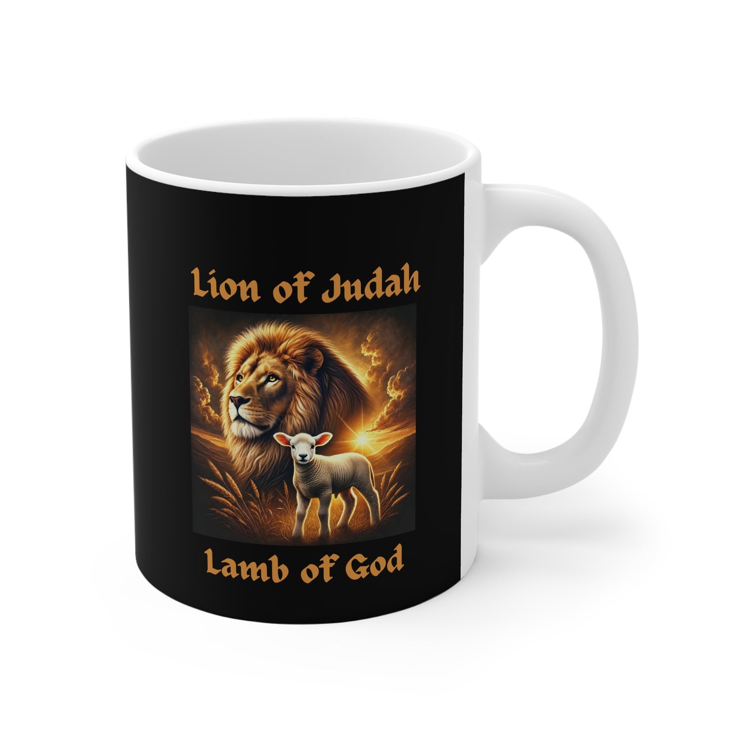 Lion of Judah, Lamb of God – Christian Ceramic Mug (11oz)