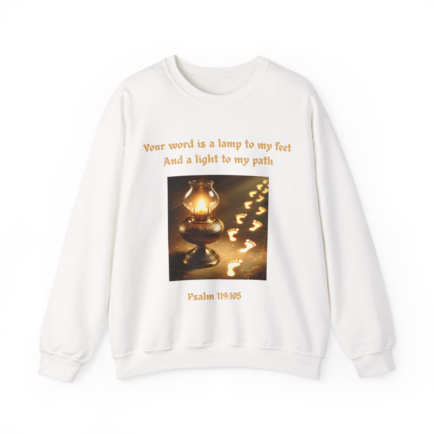 Your Word is a Lamp to My Feet" Bible Verse Sweatshirt – Faith & Comfort in One