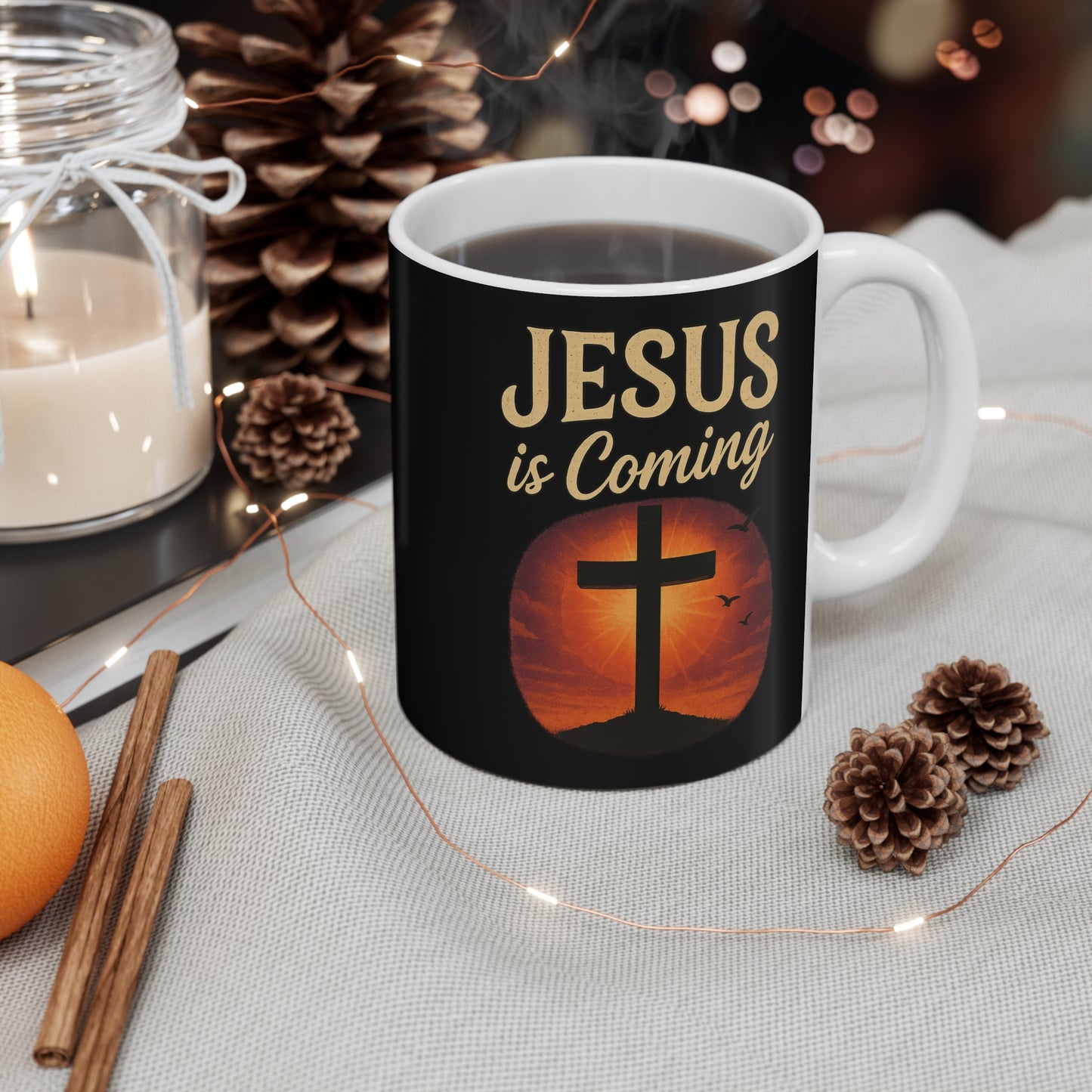 Jesus Is Coming  11 oz Mug – Bold Faith with Every Sip